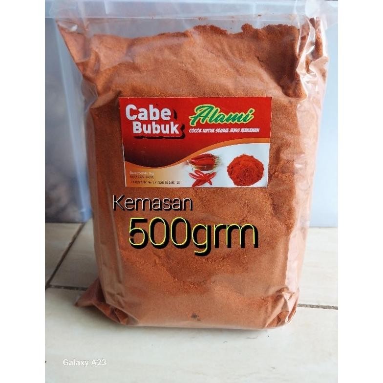 

500grm Cabe Bubuk Halus Dan Kasar Extra Pedas [ Alami ] RB10