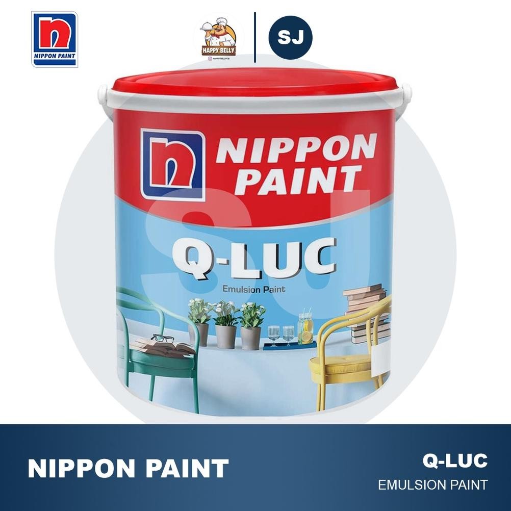 TERLARIS CAT TEMBOK Q LUC NIPPON 5kg QLUC Q-LUC NIPPON PAINT CAT TEMBOK INTERIOR DALAM FREE BUBBLE W