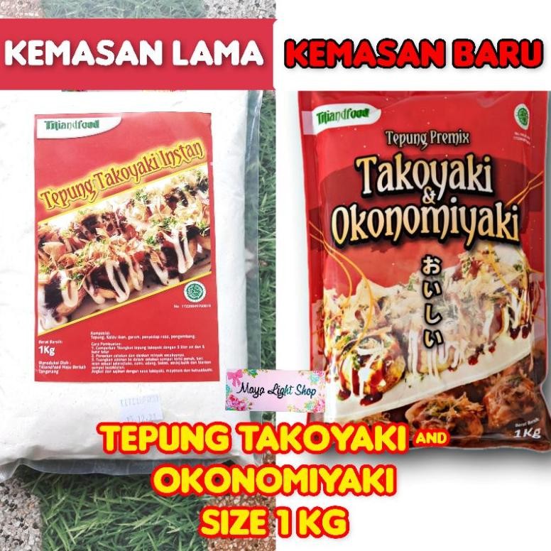 

Tepung premix takoyaki okonomiyaki 1kg titiand tepung takoyaki instant murah halal tepung premix tako ball flour instant termurah