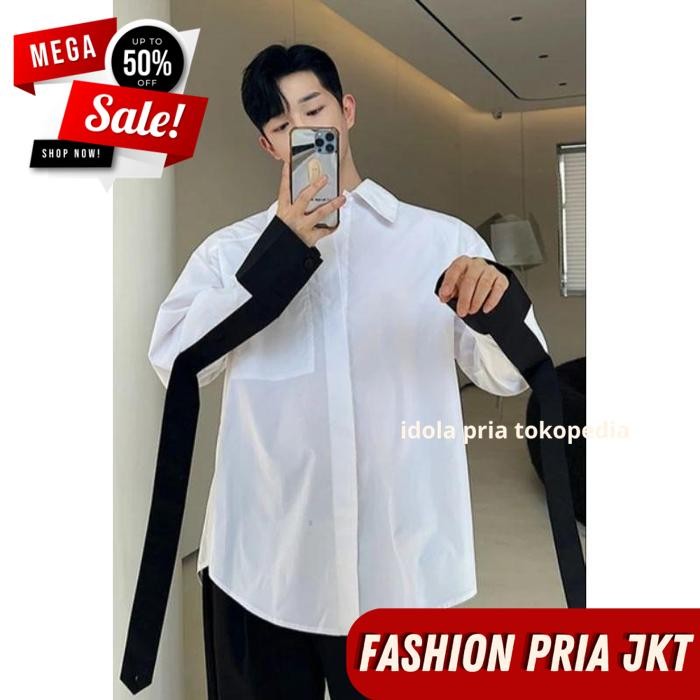 KEMEJA PRIA VARIASI MANSET PANJANG KATUN BASIC / KEMEJA PRIA VARIASI MANSET PANJANG KATUN BASIC BEST