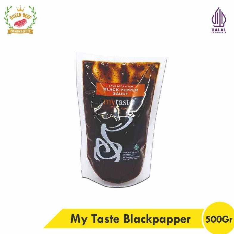 

Mytaste saus mushroom 500 gram / bbq sauce / black paper / teriyaki / my taste barbeque sauce Lada hitam / saus steak / bumbu marinasi daging RB10