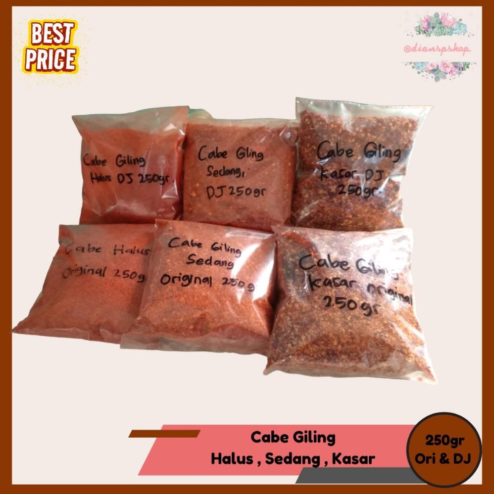 

Cabe Giling 250gr Untuk Aneka Makanan Kuah dan Kering Berbagai Macam Tekstur Halus , Sedang , Kasar RB10