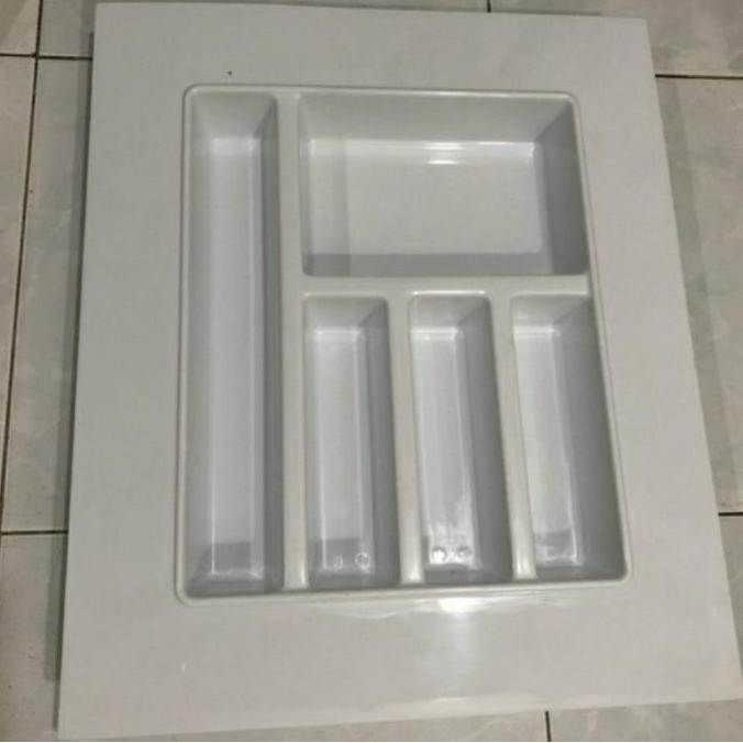 tempat sendok laci putih / sekat laci / sendok garpu kitchen set
