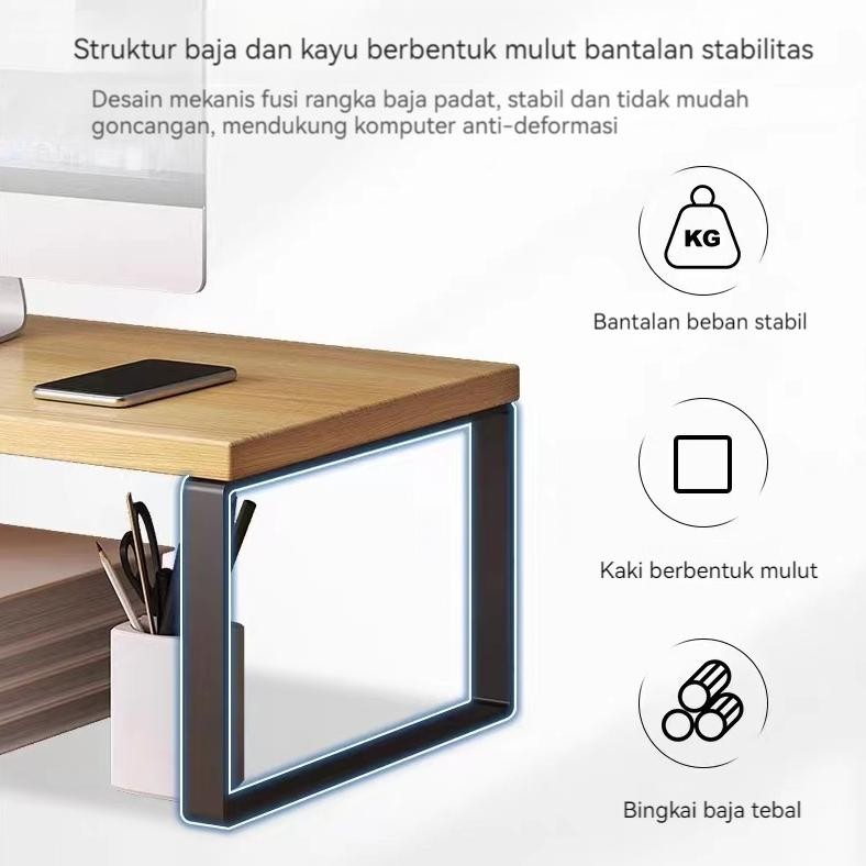 Original Highline Monitor Stand Rak Monitor Tatakan Monitor Komputer Meja Monitor Minimalis Gf21