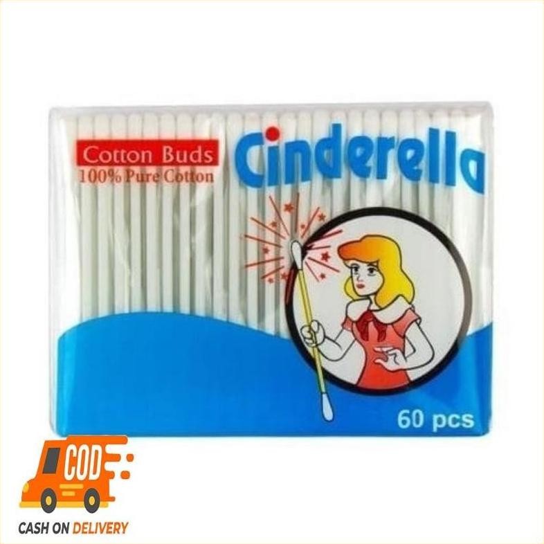 Terlaris Flash Sale Terbaru Cutton Bud Merk Cinderella Isi 60 Pcs - Cotton Bud/ Cotton Bud Murah/Cut