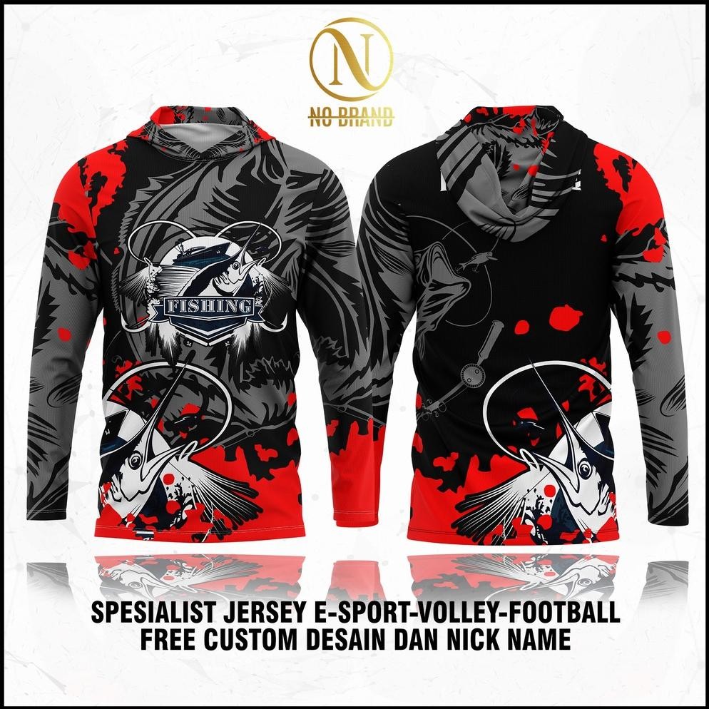 BAJU JERSEY MANCING ABU GARCIA LENGAN PANJANG PRIA BAJU PANCING JERSEY KAOS MANCING JUMBO