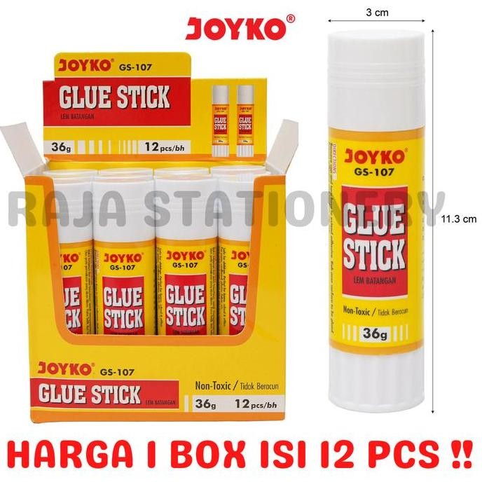 

JOYKO GLUE STICK 36g LEM BATANG STIK JOYKO BESAR GS-107 BOX LUSIN 12PCS