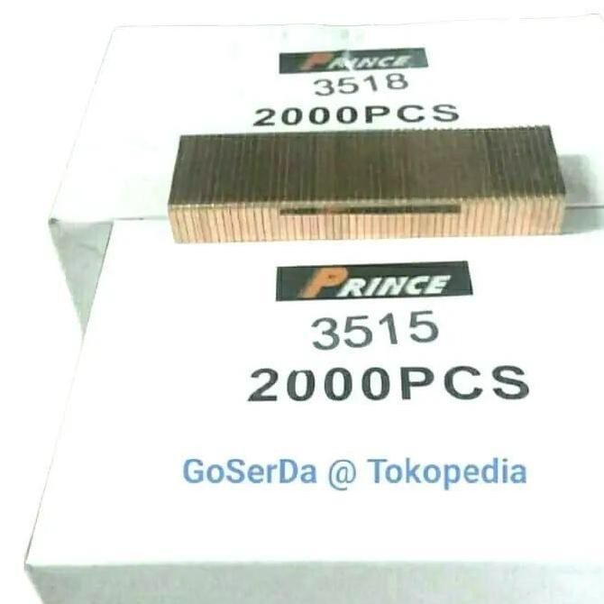 

Paku Staples Karton / Kardus 3518 U merk Prince 2000pcs /box Alat Binder Stationery