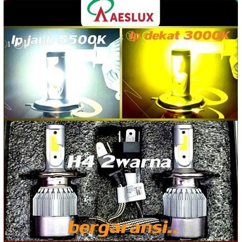 . Lampu Mobil Led H4 2 warna