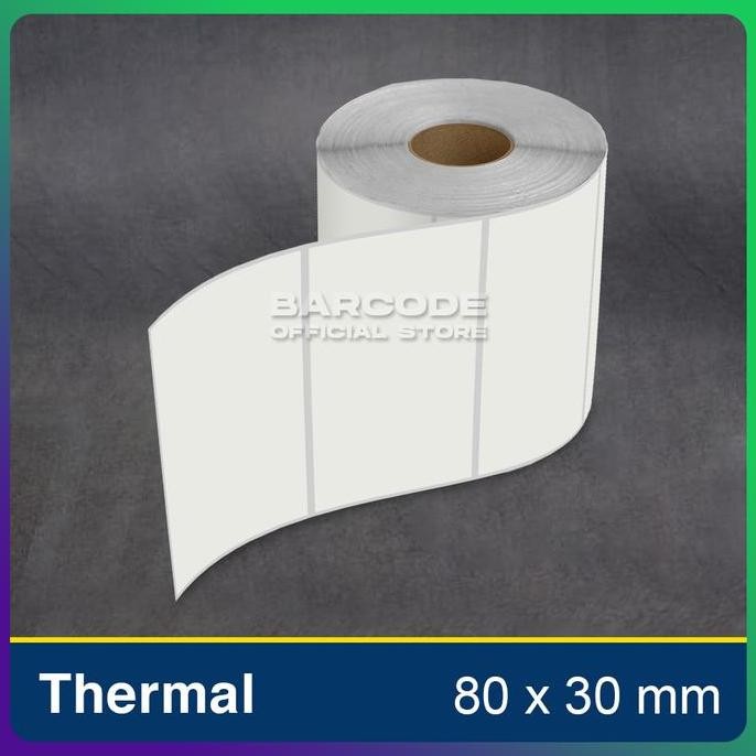 

Custom Stiker Label Roll Semicoated Thermal Yupo Hangtag Gap Perforasi