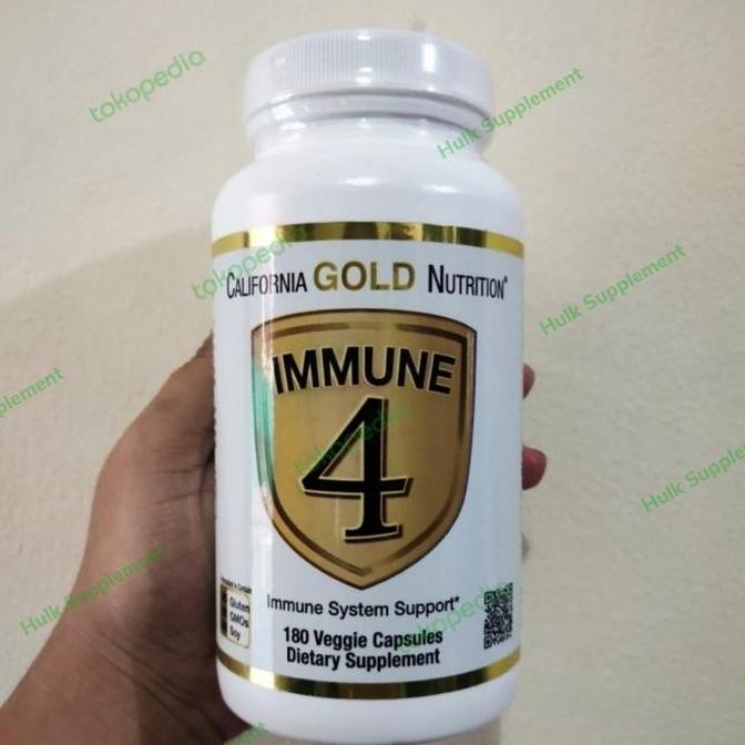 California Gold Nitrition Immune 4 180 Original Produk