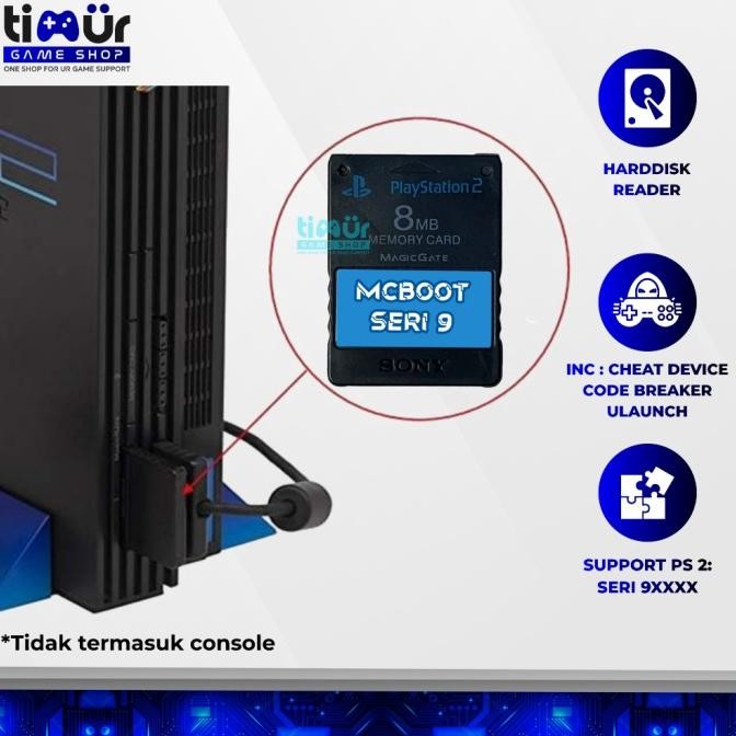 [Expert] Memory Card Free MCboot MC PS2 Slim Harddisk Tanpa IC Matrix Seri 9