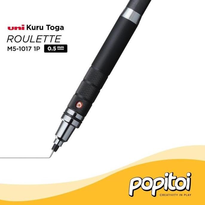 

BEBAS ONGKIR - UNI Kuru Toga Roulette Mechanical Pencil 0.5 mm Pensil Mekanik Kurutoga Metal