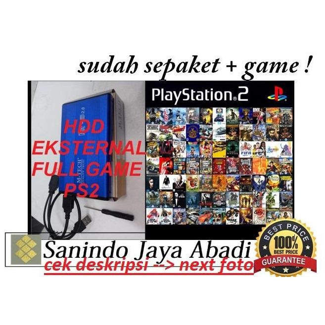 BEBAS ONGKIR - Hardisk HDD Hardisk Eksternal PS2 250GB Full Game