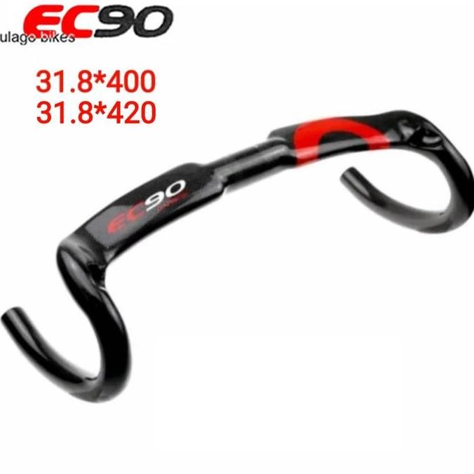 handlebar dropbar carbon EC90 aero 2 31.8 OS drop bar stang balap road stang bengkok sepeda