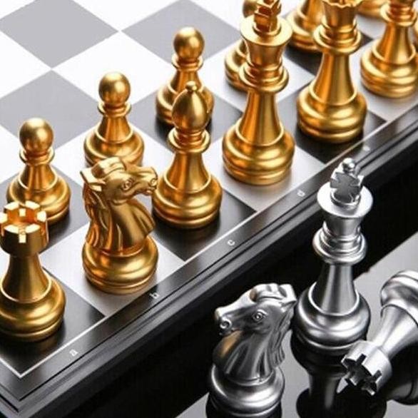 Catur Magnet Emas Gold Version