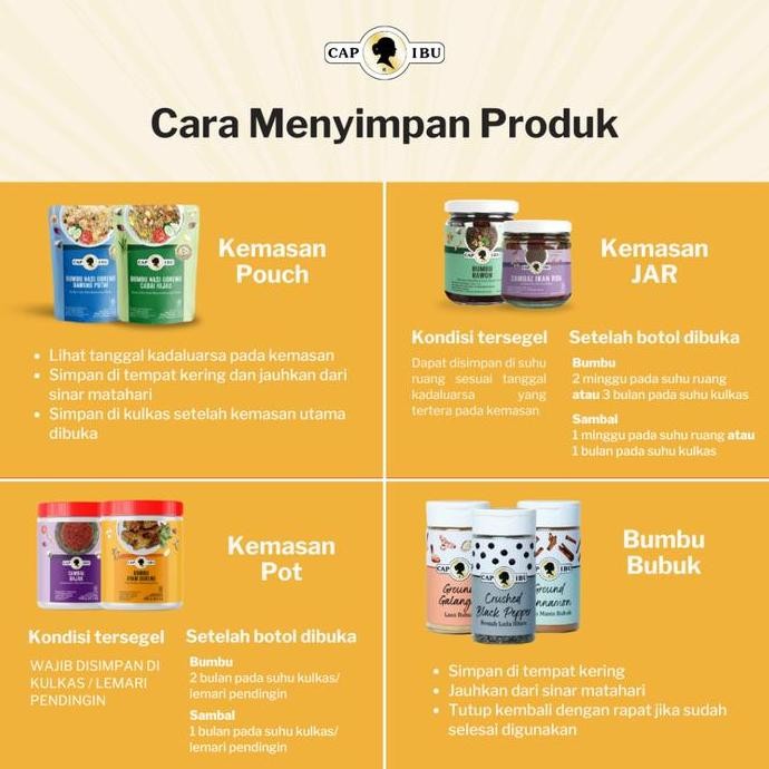 

[BUMBU BEST SELLER] CAP IBU Bumbu Best Seller Nasi Goreng dan Mie Goreng (210 gram) FA