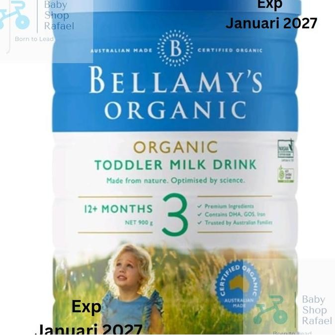 

BELLAMYS SUSU ANAK ORGANIK STEP 3 1 - 3 TAHUN SUSU FORMULA 900 GRAM KS