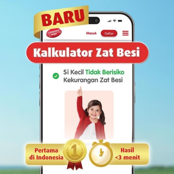 

SGM Eksplor 3+ dengan IronC Susu Bubuk Rasa Vanilla 900GR x 3 KS