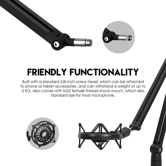 Fantech AC902s / AC-902s Microphone Stand Boom Arm Accessories