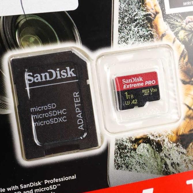 MICRO SD 1TB SANDISK EXTREME PRO 200 MB/S ORIGINAL 1 TB MICROSD ORI MINI CAMERA CLASS 10 TERCEPAT