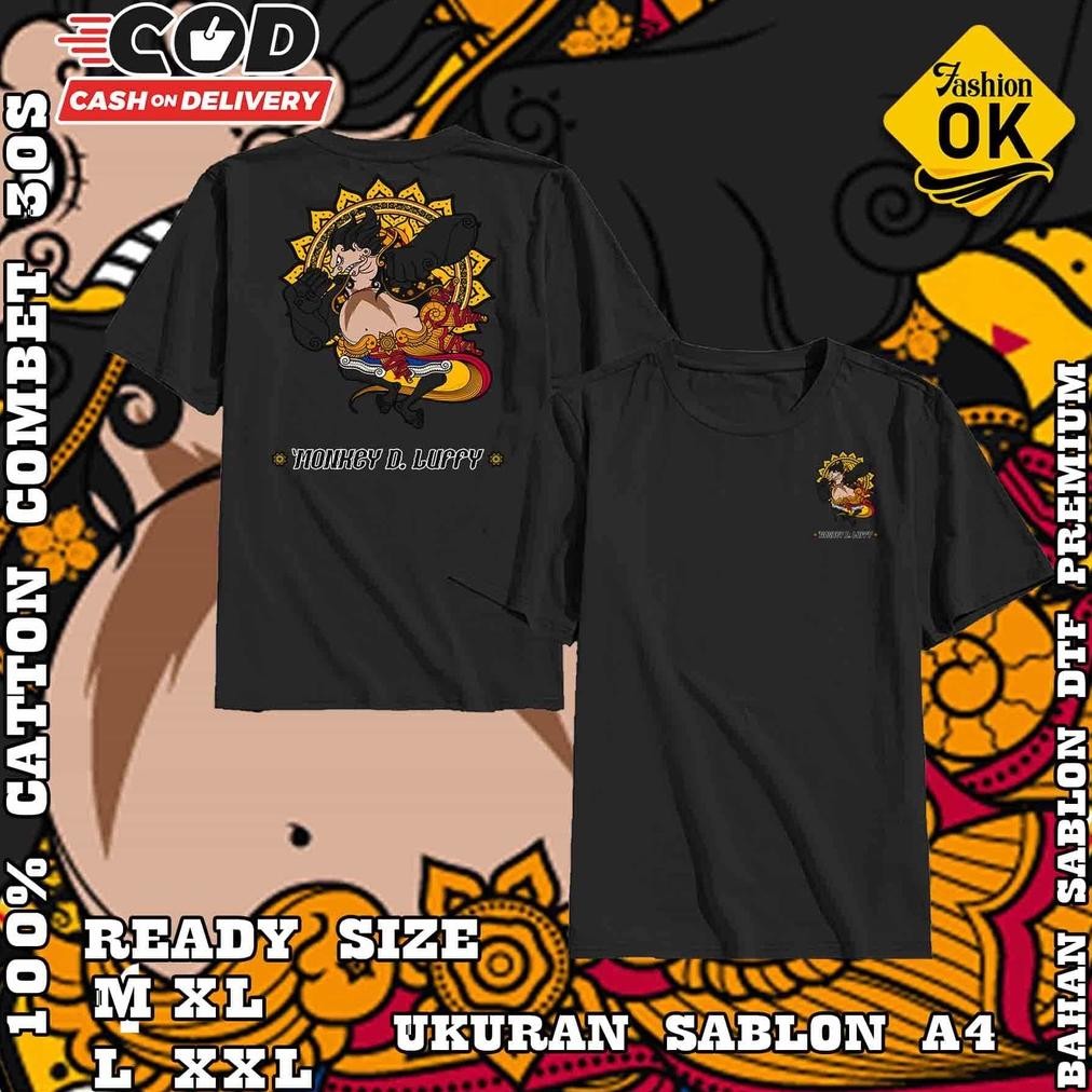 Promo Kaos Jawa Paramesti Wayang Anoman Monkey D. Luffy