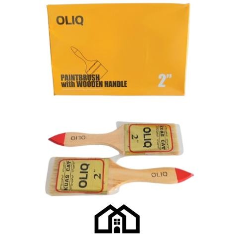 

baru set kuas cat glx gagang plastik - ukuran 1.5" 2" 2.5" 4" (12pcs)