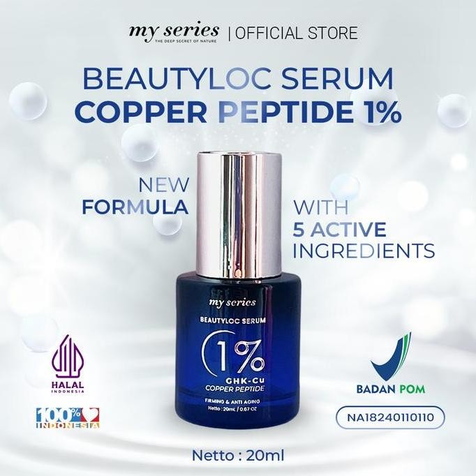TERBARU - MY SERIES BEAUTYLOC SERUM 1% GHK-CU COPPER PEPTIDE NEW FORMULA