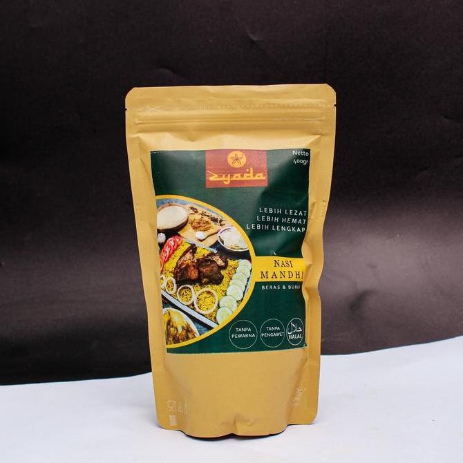 

Nasi Mandhi Instan Zyada dengan Beras Basmati Bumbu dan Minyak Samin 400gr (4-5 Porsi) GT