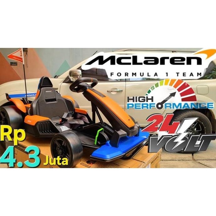 McLaren GoKart LISENSI Resmi YUKITA BDM 0930 Mainan Anak Mobil Aki MURAH