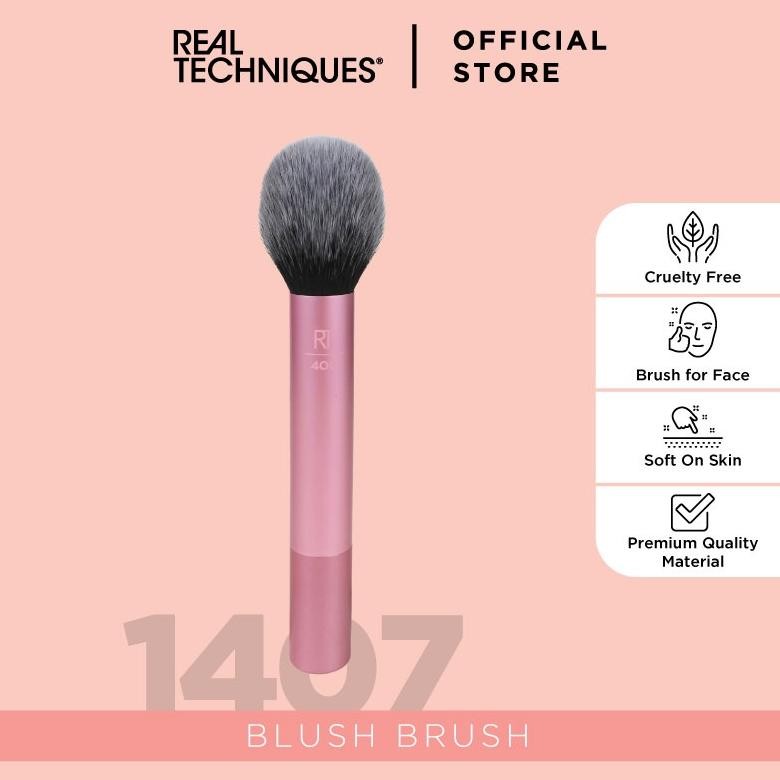 

baru real techniques 1407 kuas blush brush makeup wajah original