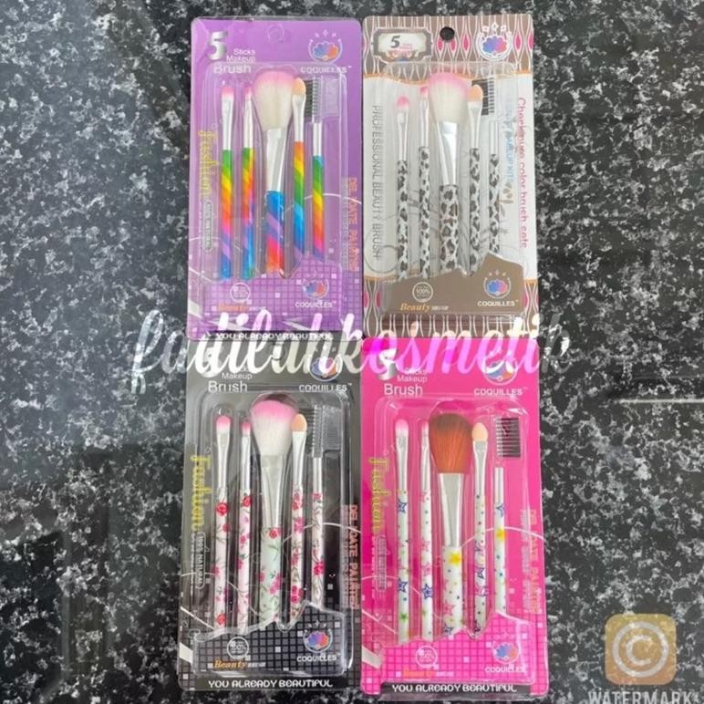 

baru set 12 pak kuas campuran - isi 5 kuas per pack motif random