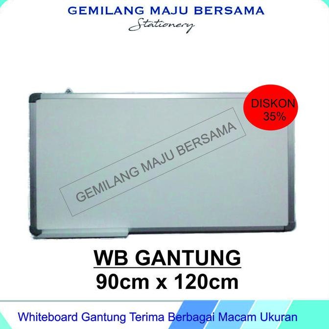 

TERBARU - Whiteboard / Papan Tulis MAXI Gantung 90 x 120CM