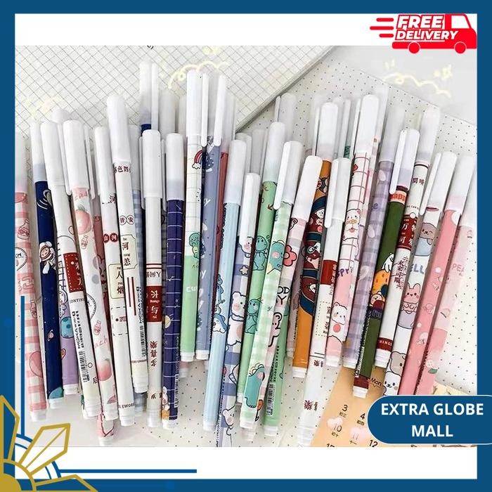 

ALAT TULIS PULPEN BISA HAPUS BOLPOIN PENA GEL ERASABLE ERASE MAGIC PEN MOTIF KTER LUCU TINTA HITAM 0.5MM BEST PRODUK !!