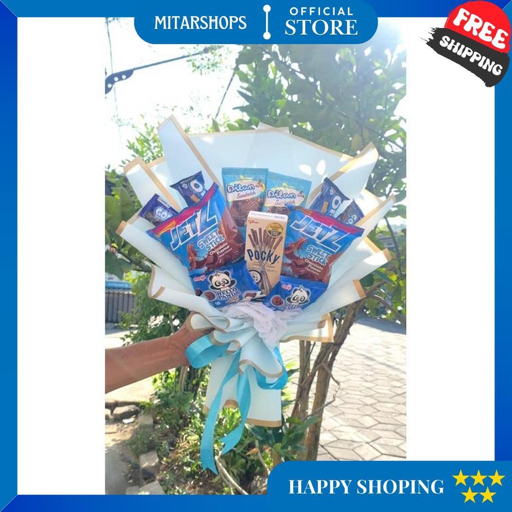 

Buket Snack / Buket Jajan / Buket Wisuda / Buket Kado Ultah / Hadiah Gratis Ongkir