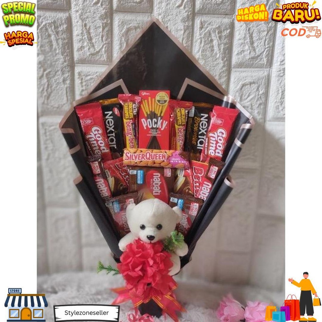 

(Ready Stock) Barang Bisa Dikirim Hari Yang Sama - Bucket Snack /Buket Makanan / Snack Bucket Sidang, Wisuda, Ultah, Pocky H12 Sale