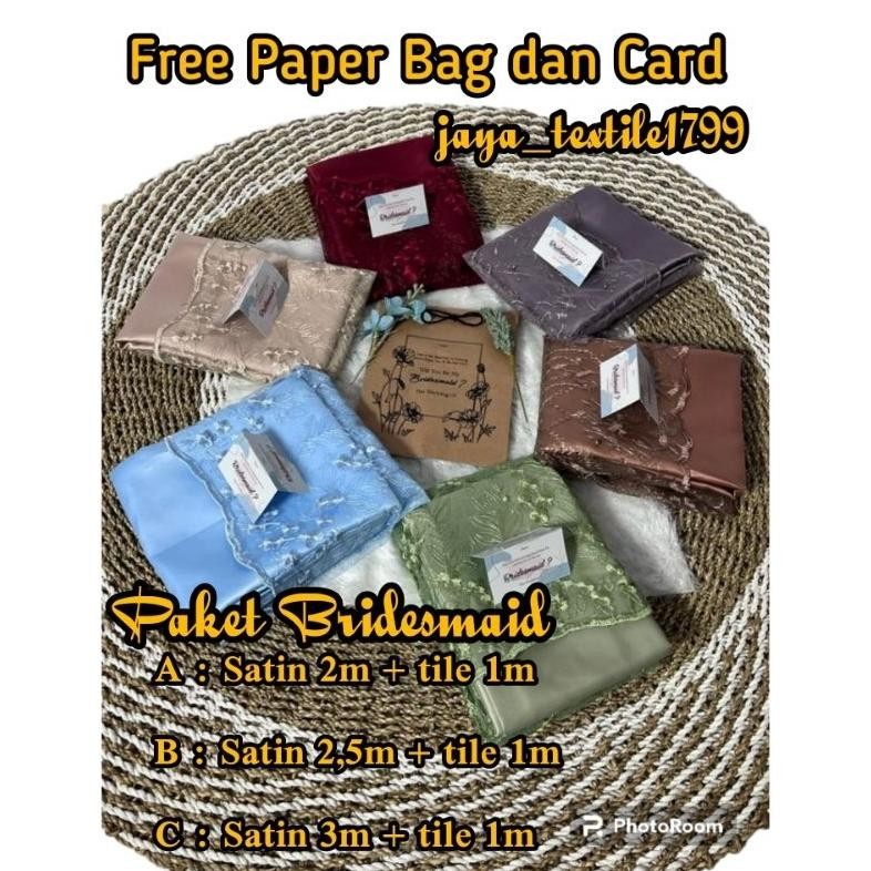 Kain Paket Bridesmaid / Paket Seragaman Nikahan/ Bridesmaid