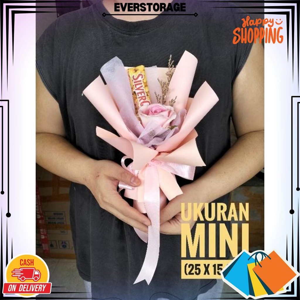 

[Ready] Buket Cokelat Silverqueen Mini Paket Hemat Valentine Promo Puncak