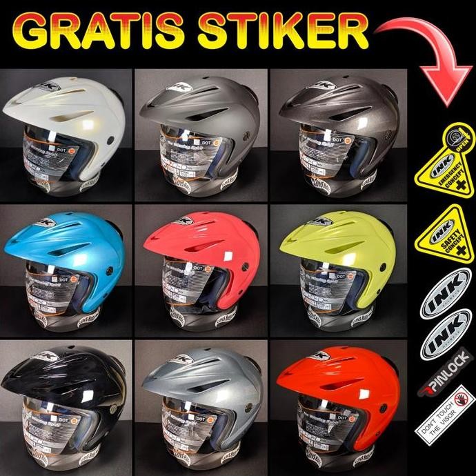 TERBARU - HELM INK TOPI CX22 ORIGINAL CX 22 solid polos motif