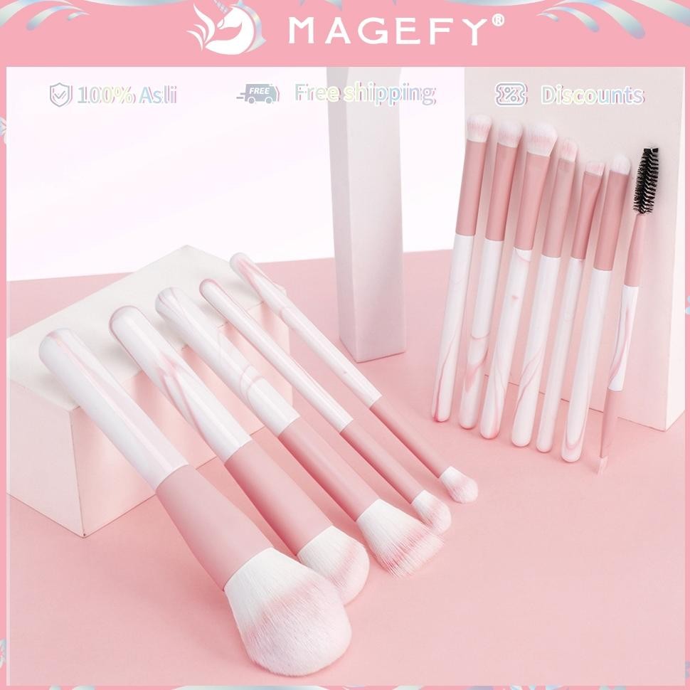 

baru maange brush set makeup 1408 - kuas foundation powder eyeshadow eyebrow