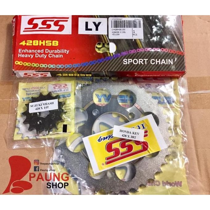 Gear Set SSS 428/130L HSB Supra Lama/Grand 36T-40T