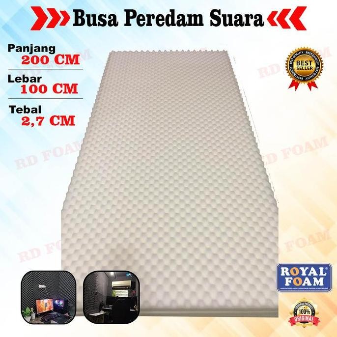 new   Busa Peredam Suara model Telur UKURAN 200x100 cm - Egg Foam - Peredam Suara Ruangan Dinding st