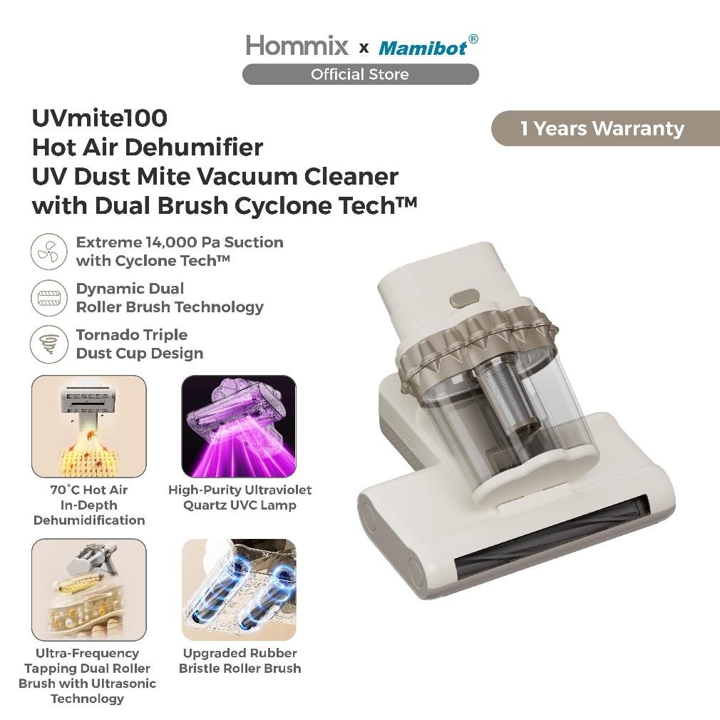 Hommix UVmite100 Anti Dust Mites UV Vacuum Cleaner  | Penyedot Debu Tungau |  Penyedot Debu Genggam 