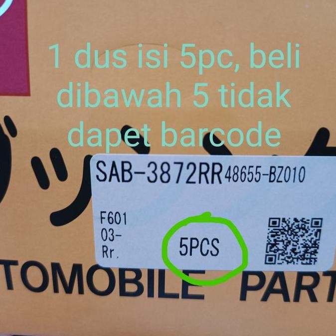 . bushing arm avanza 555 japan