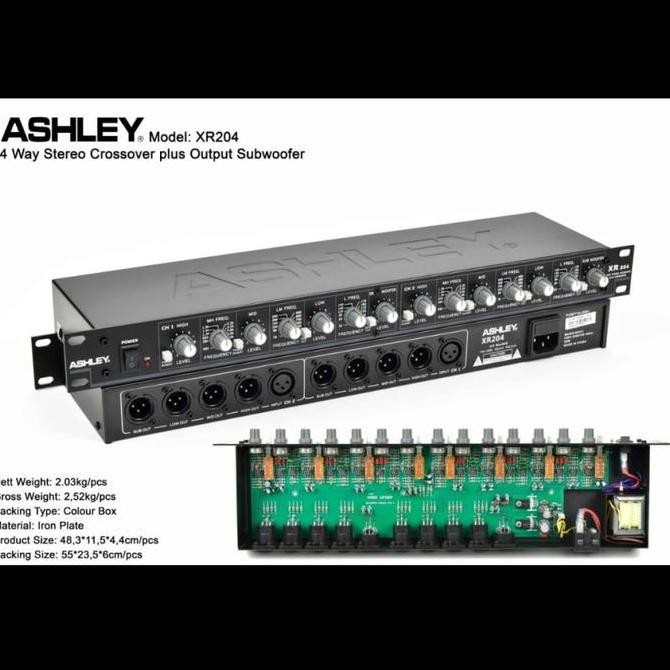 new   PROFESIONAL CROSSOVER ASHLEY XR204 4 WAY STEREO ORIGINAL FULL MACRO