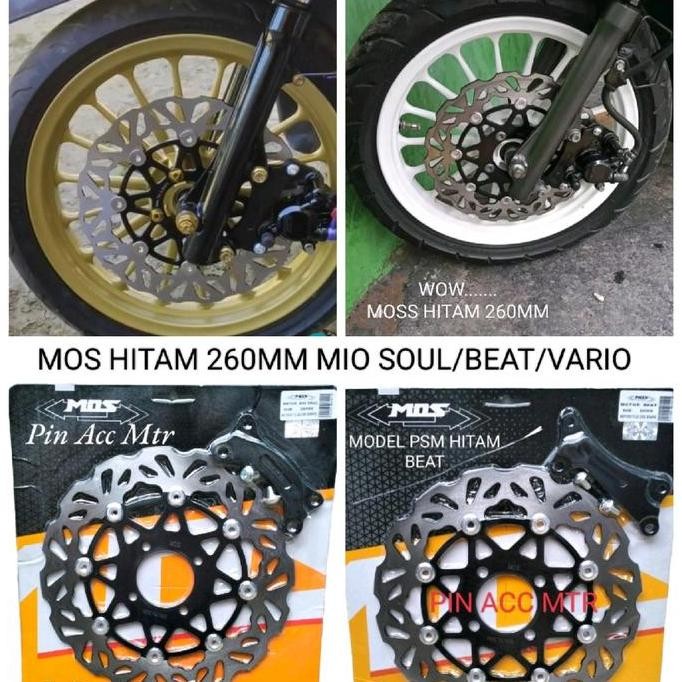 . Piringan Disc Cakram Breke Depan Variasi Model PSM HITAM MOS/MIO SOUL/BEAT/Lobang Baut4/Mio Soul M