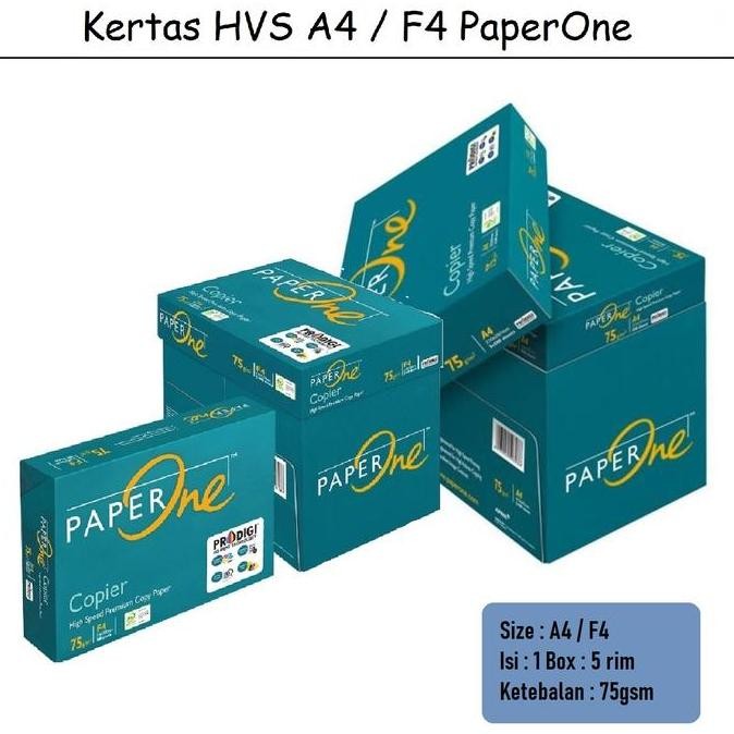 

TERMURAH - (INSTAN) Kertas HVS A4 Paper One / Kertas Fotocopy A4 / Kertas HVS F4