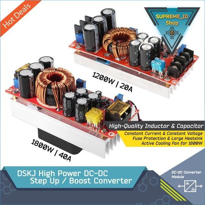 High Power DC-DC Step Up Boost Converter | 1200W 20A