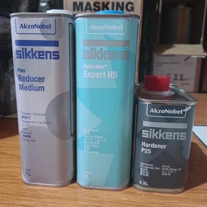 TERLARIS - Clear sikkens hs - sikkens p25 full set - pernis mobil sebening kaca