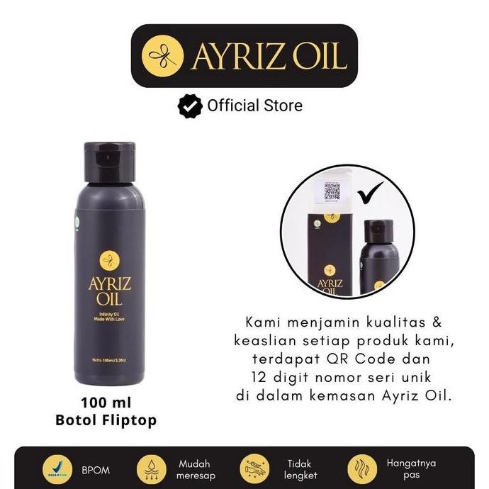 TERBARU - AYRIZ OIL 100ML MINYAK TERAPI HERBAL , MINYAK TERAPI ORIGINAL